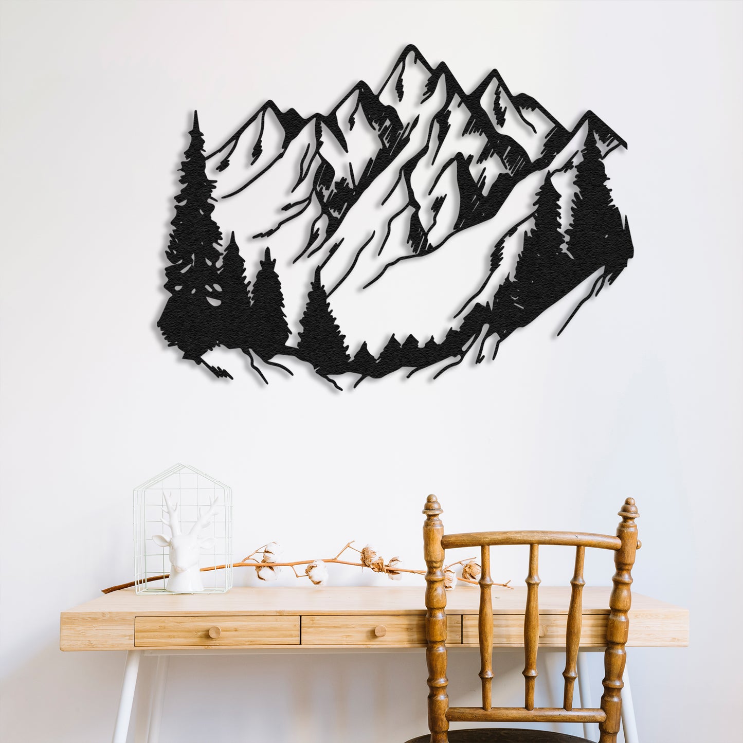 Mountain Slope Wall Art, Metal Wall Art, Large Wall Art, Nature Wall Art, Wall Hanging, Mountain Art, Farmhouse Gift, Mountain Decor