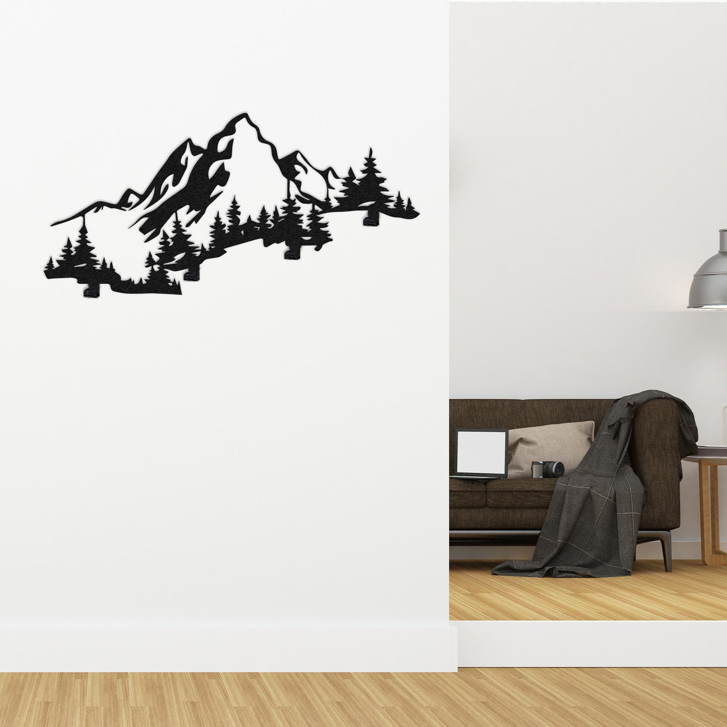 Mountain and Forest Coat Rack Wall Mount Rack, Clothes Hanger, Entryway Organizer, Birthday Gift, Home Decoration, Metal Wall Decor, Nature (Copy)