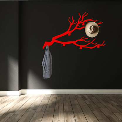 EXTRA LARGE Tree Branch Coat Rack Wall Hanger, Entry Organizer, Metal Wall Hooks, Modern Coat Rack, Coat Rack, Farmhouse Wall Hanger Decor